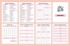 2027 Home Cleaning Routine Journal | Cleaning Planner &amp; Home Product Image 3