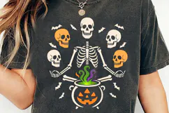 Funny Skeleton Halloween PNG, Spooky Season PNG, Halloween Product Image 1