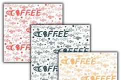 coffee digital papers, Coffee pattern, Coffee background Product Image 2