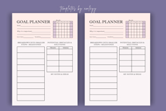 Goal Planner Template Canva | Minimalist Goal Planner Product Image 3