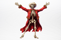 Christmas Skeleton Sublimation PNG Product Image 3