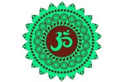 Mandala om/aum sign vector art EPS Product Image 1