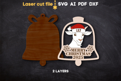 Christmas Tree Toy Goat SVG laser cut file for Glowforge Product Image 3