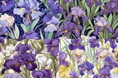Boho Irisis Seamless Patterns - 300DPI Product Image 3