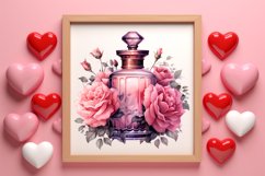 Vintage Valentines Day Flowers Clipart Product Image 3