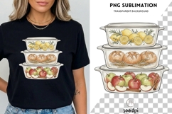 Kitchen Food Storage PNG | Vintage Glass Containers Clipart Product Image 3