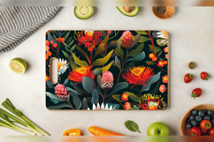 Australian Native Flowers Cutting Boards sublimation Design Product Image 3