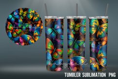 3D Tumbler Wrap| 3D Flowers Art Tumbler Sublimation Product Image 3