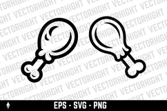 cooked chicken leg or drumstick. Product Image 3