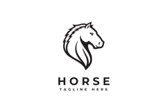 Horse Head Logo Design Vector Illustration Product Image 3