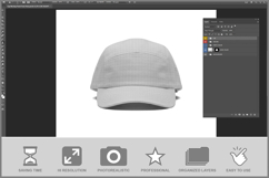 5-panel Cap Front View Product Image 2