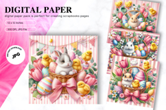 Easter Bunny Background Backdrop Rabbit Wallpaper Wall Art3 Product Image 1