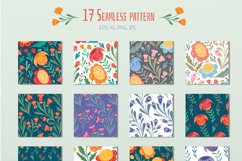 Vector set Decorative floral pattern, cliparts, frames, card Product Image 3