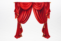 Vintage Christmas Cinema Clipart PNG Product Image 3