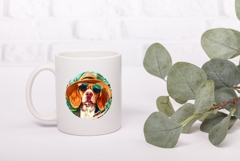 Funny Beagle Dog Illustration, Summer Beagle Dog PNG Product Image 3