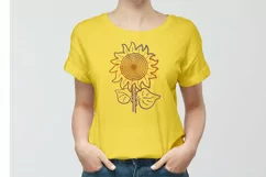 Bunch of stylized sunflowers. Sublimation. Clipart. Product Image 2