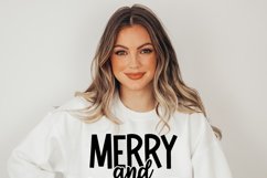 Merry and Bright svg- Holiday SVG Product Image 2