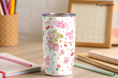 Coquette Spring floral Strawberry pattern seamless Fabric Product Image 4