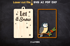 Christmas Ornament SVG laser cut files for Glowforge Product Image 3