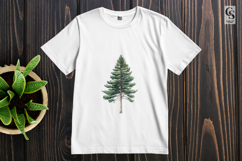 Watercolor Pine Tree Clipart Sublimation PNG Product Image 2