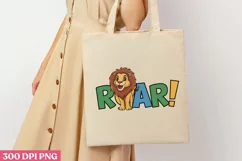 Roar! PNG, Cute Animal Sublimation PNG Product Image 3