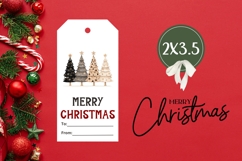 Boho Christmas Tree Gift Tags, Gold Christmas Tags Product Image 3