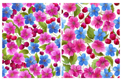 Cherries, flowers, Papers, Junk Journal Product Image 3