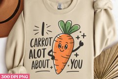 I Carrot A Lot About You PNG, Valentine Puns Sublimation PNG Product Image 3
