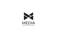 Media Letter M Logo Design Vector Template Product Image 3