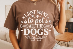 I Just Want To Pet All The Dogs Svg, Funny Dog Mom Svg. Product Image 4