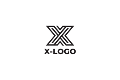 Geometric Letter X Logo Design Vector Product Image 3