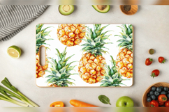Watercolor Pineapple Cutting Boards sublimation Design Product Image 3