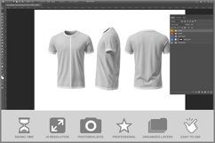 T-shirt Triple View Product Image 2