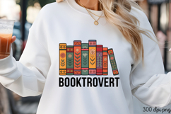 BOOKTROVERT PNG, Reading Book Sublimation PNG Product Image 1