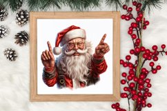 Christmas Santa Claus Peeking Clipart PNG Product Image 3