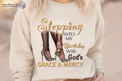 Stepping Into My Birthday PNG Brown Leopard Heels Design PNG Product Image 8