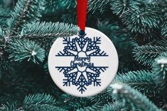 Papercut Snowflakes Split Monograms- 15 SVG items Product Image 3
