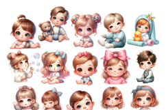 Cute Little Baby Clipart, Little Baby PNG Product Image 3