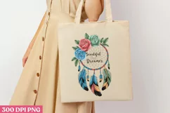 Beautiful Dreams PNG, Dreamcatcher Sublimation PNG Product Image 3