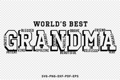 World&#039;s Best Grandma, Mom Shirt SVG, Mothers Day SVG File Product Image 3