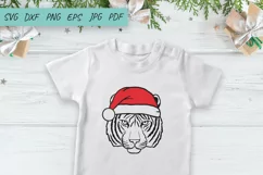 Christmas Svg, Tiger Santa Claus Svg, Tiger Svg, Symbol 2022 Product Image 2