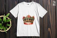 Floral Royal Crown Clipart Sublimation PNG Product Image 2