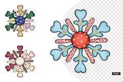 Hand Drawn Christmas Snowflakes Clipart Product Image 1