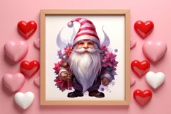 Cute Valentine Gnome Clipart, Gnome Clipart, Cute Gnome Product Image 3