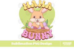 Easter Bunny Sublimation PNG Chick Farm Hip Hop Spring Joy Product Image 1