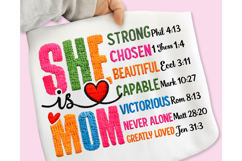 Mother's Day PNG, She is Mom PNG, Faux Yarn Mama PNG, Mother Product Image 2
