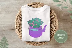Hand Drawn Flowers Illustration, Cartoon Garden Flowers PNG Product Image 3