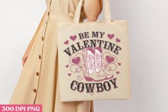 Be my Valentine PNG, Western Valentine Sublimation PNG Product Image 3