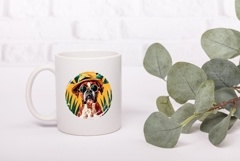 Summer Boxer Dog Illustration, Funny Boxer Dog Print Product Image 3