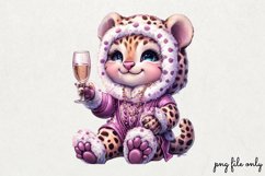 Pink leopard girl for Happy Clipart PNG Product Image 1